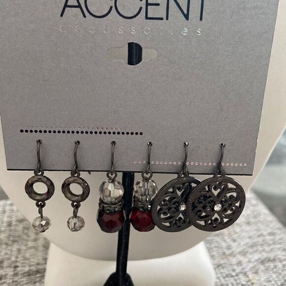 Accent Accessories Bundle 3 earrings NWT - Picture 1 of 8